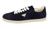 Prada Men's Blue Leather Lane Downtown Sneaker 2EE394