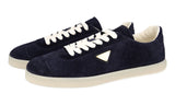 Prada Men's Blue Leather Lane Downtown Sneaker 2EE394