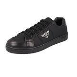Prada Men's Black Leather Downtown Sneaker 2EE395