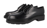 Prada Men's Black Leather Runway Welt Sewn Rahmengenaeht Winter Sole Sohle Business Shoes 2EE404