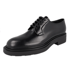 Prada Men's Black Leather Runway Welt Sewn Rahmengenaeht Winter Sole Sohle Business Shoes 2EE404
