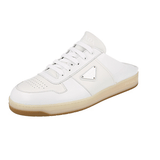 Prada Men's White Leather Downtown Mules Sandals Shoes Slides Sneaker 2EE438