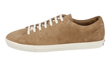Prada Men's Beige Leather Aged-effect Sneaker 2EE448