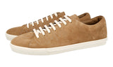 Prada Men's Beige Leather Aged-effect Sneaker 2EE448