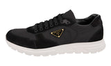Prada Men's Black Leather + Nylon Prax Sneaker 2EE455