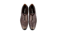 Prada Men's Brown Full Brogue Leather Brogue Business Shoes 2EF029