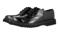 Prada Men's Black welt-sewn Leather Derby Business Shoes 2EG008