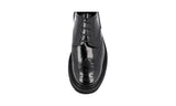 Prada Men's Black welt-sewn Leather Derby Business Shoes 2EG008