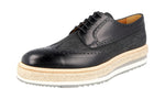 Prada Men's 2EG015 3G54 F0002 welt-sewn Leather Business Shoes