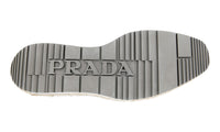 Prada Men's Blue Full Brogue Leather Derby Lace-up Shoes 2EG015