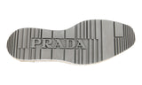 Prada Men's Blue Full Brogue Leather Derby Lace-up Shoes 2EG015