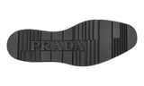 Prada Men's Black Brushed Spazzolato Leather Platform Full Brogue Business Shoes 2EG015