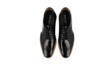 Prada Men's Black Leather Plateau Derby Full Brogue Business Shoes 2EG015