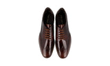 Prada Men's Brown Full Brogue Leather Derby Business Shoes 2EG015