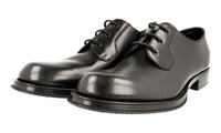 Prada Men's Black welt-sewn Leather Lace-up Shoes 2EG100