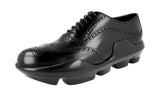 Prada Men's 2EG126 055 F0002 Heavy-Duty Rubber Sole Leather Business Shoes