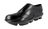 Prada Men's 2EG126 055 F0002 Full Brogue Leather Business Shoes