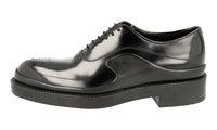 Prada Men's Black welt-sewn Leather Lace-up Shoes 2EG127