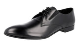 Prada Men's 2EG135 B4L F0002 Brushed Spazzolato Leather Business Shoes
