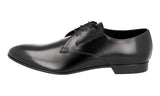 Prada Men's Black Brushed Spazzolato Leather Business Shoes 2EG135