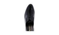 Prada Men's Black Brushed Spazzolato Leather Business Shoes 2EG135