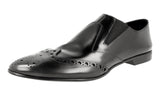 Prada Men's 2EG136 B4L F0002 Full Brogue Leather Business Shoes