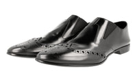 Prada Men's Black Full Brogue Leather Business Shoes 2EG136