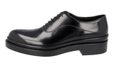 Prada Men's Black welt-sewn Leather Oxford Business Shoes 2EG188