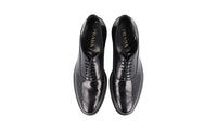 Prada Men's Black welt-sewn Leather Oxford Business Shoes 2EG188