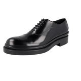 Prada Men's Black welt-sewn Leather Oxford Business Shoes 2EG188