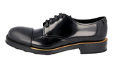 Prada Men's Black welt-sewn Leather Lace-up Shoes 2EG190