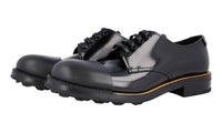 Prada Men's Black welt-sewn Leather Lace-up Shoes 2EG190