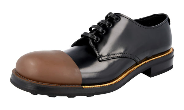 Prada Men's 2EG190 055 F0N77 welt-sewn Leather Lace-up Shoes