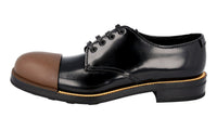 Prada Men's Black welt-sewn Leather Lace-up Shoes 2EG190