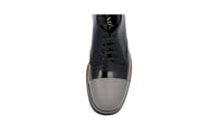 Prada Men's Black welt-sewn Leather Lace-up Shoes 2EG190