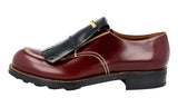 Prada Men's Multicoloured welt-sewn Leather Runway Bulky Sole Welt Sewn Kiltie Business Shoes 2EG193