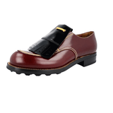 Prada Men's Multicoloured welt-sewn Leather Runway Bulky Sole Welt Sewn Kiltie Business Shoes 2EG193