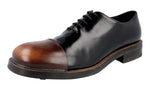 Prada Men's 2EG201 3H9Q F0807 welt-sewn Leather Lace-up Shoes