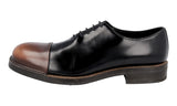 Prada Men's Black welt-sewn Leather Lace-up Shoes 2EG201