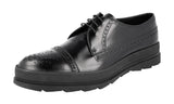 Prada Men's 2EG205 B4L F0002 Heavy-Duty Rubber Sole Leather Business Shoes