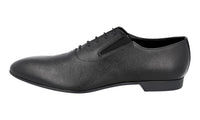 Prada Men's Black Saffiano Leather Oxford Business Shoes 2EG206