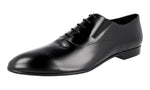 Prada Men's 2EG206 B4L F0002 Brushed Spazzolato Leather Business Shoes