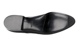 Prada Men's Black Brushed Spazzolato Leather Oxford Flexible Business Shoes 2EG206