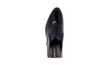 Prada Men's Black Brushed Spazzolato Leather Oxford Business Shoes 2EG206