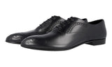 Prada Men's Black Full Brogue Leather Oxford Business Shoes 2EG208
