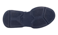 Prada Men's Blue Brushed Spazzolato Leather Polarius Sneaker 2EG210