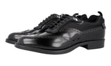 Prada Men's Black welt-sewn Leather Derby Business Shoes 2EG211