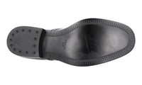 Prada Men's Black welt-sewn Leather Derby Business Shoes 2EG211