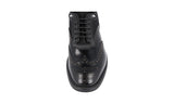 Prada Men's Black welt-sewn Leather Derby Business Shoes 2EG211
