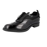 Prada Men's Black welt-sewn Leather Derby Business Shoes 2EG211